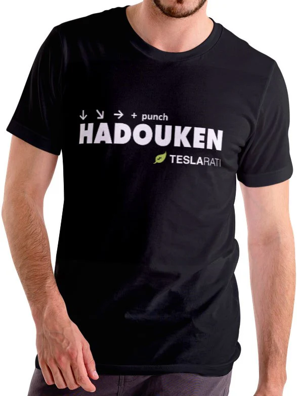 Street Fighter "Hadouken" Premium T-Shirt by TESLARATI - Image 2