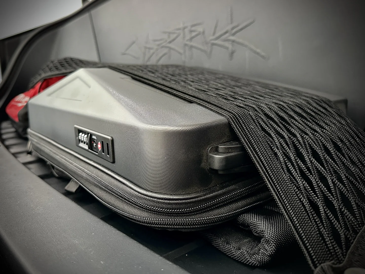 Tesla Cybertruck Front Trunk L-Track Cargo Net - Image 5