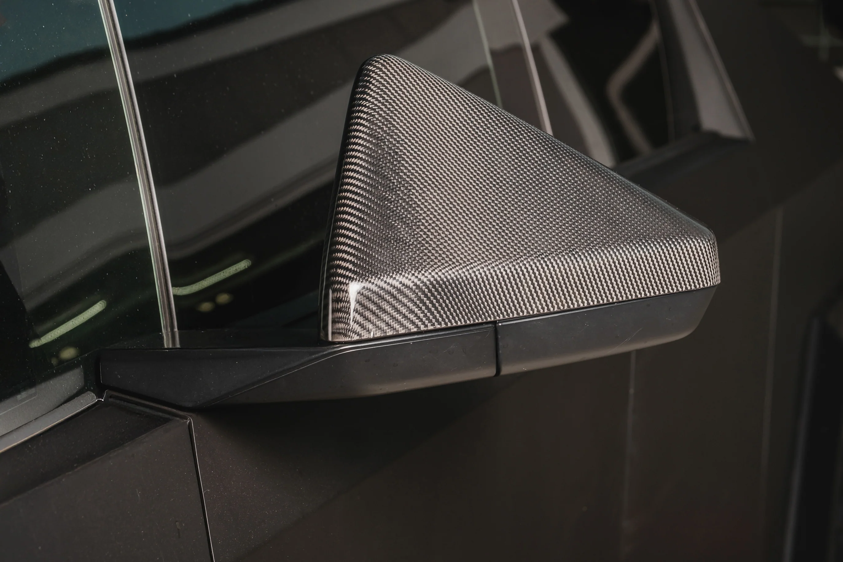 Tesla Cybertruck Genuine Carbon Fiber Mirror Covers - Image 2