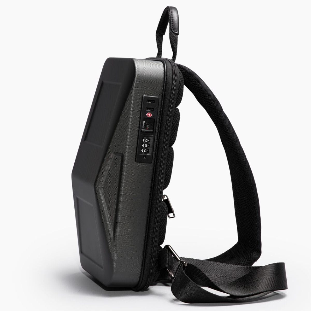 Tesla Cybertruck-inspired Cyber Sling Messenger Bag (USB, TSA Lock, Anti-theft) - Image 6