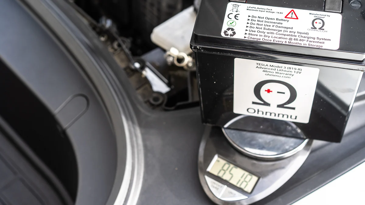 Tesla Model 3 Lithium 12V Battery (Ultra Lightweight, 4X Life) - Image 3