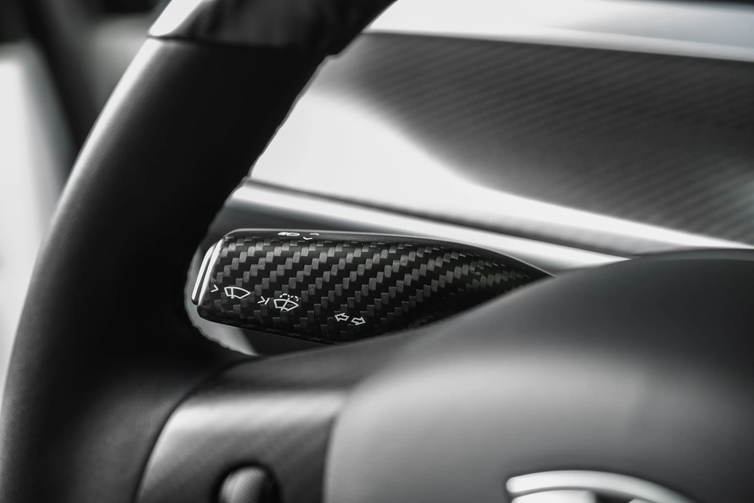 Tesla Model 3 Carbon Fiber Steering Wheel Accents - Image 12