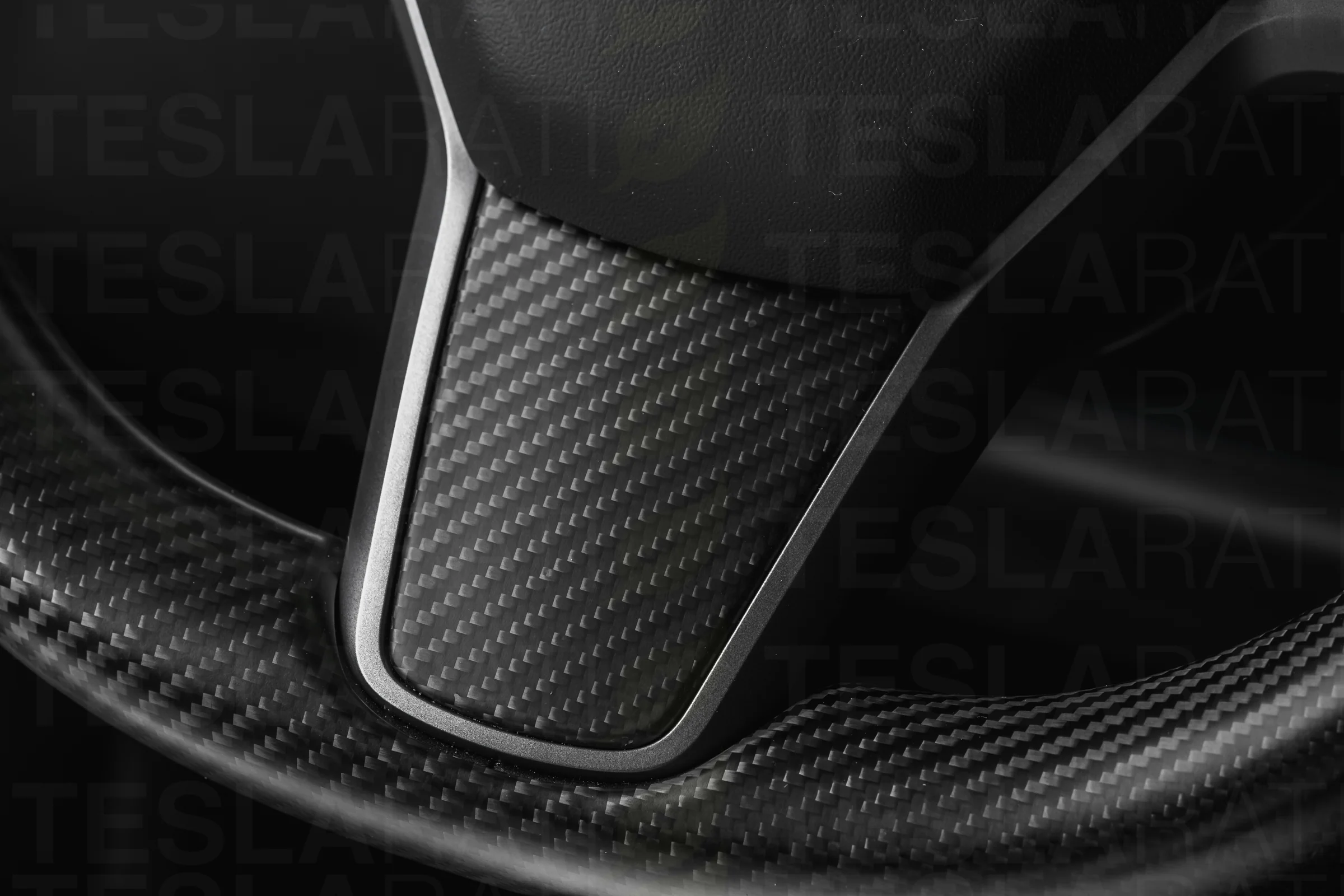 Tesla Model 3 Carbon Fiber Steering Wheel Accents - Image 4