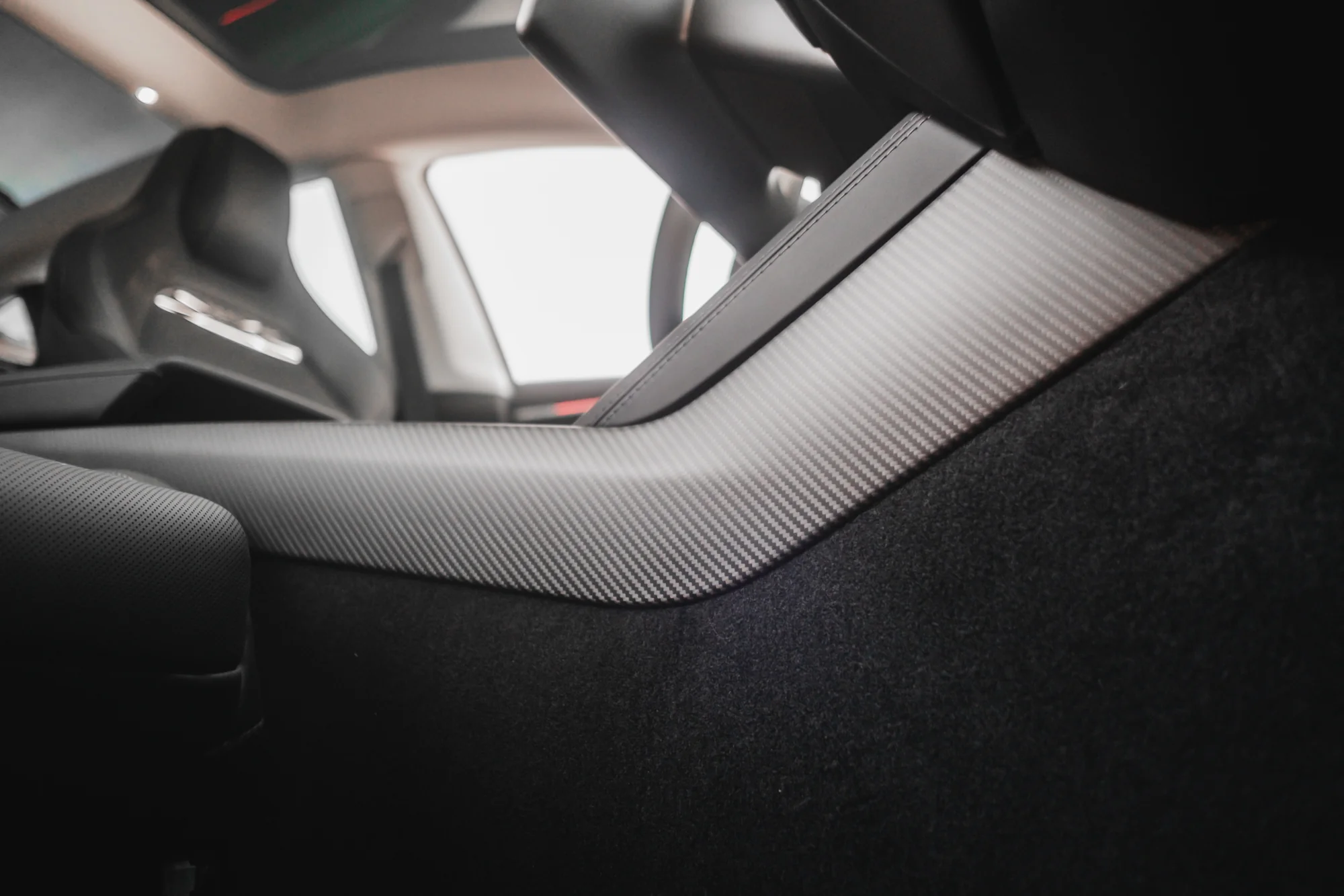 Tesla Model 3 Genuine Carbon Fiber Center Console Side Panels - Image 5
