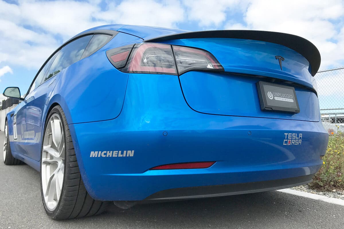 Tesla Model 3 High Efficiency Rear Spoiler by Unplugged Performance - Image 7