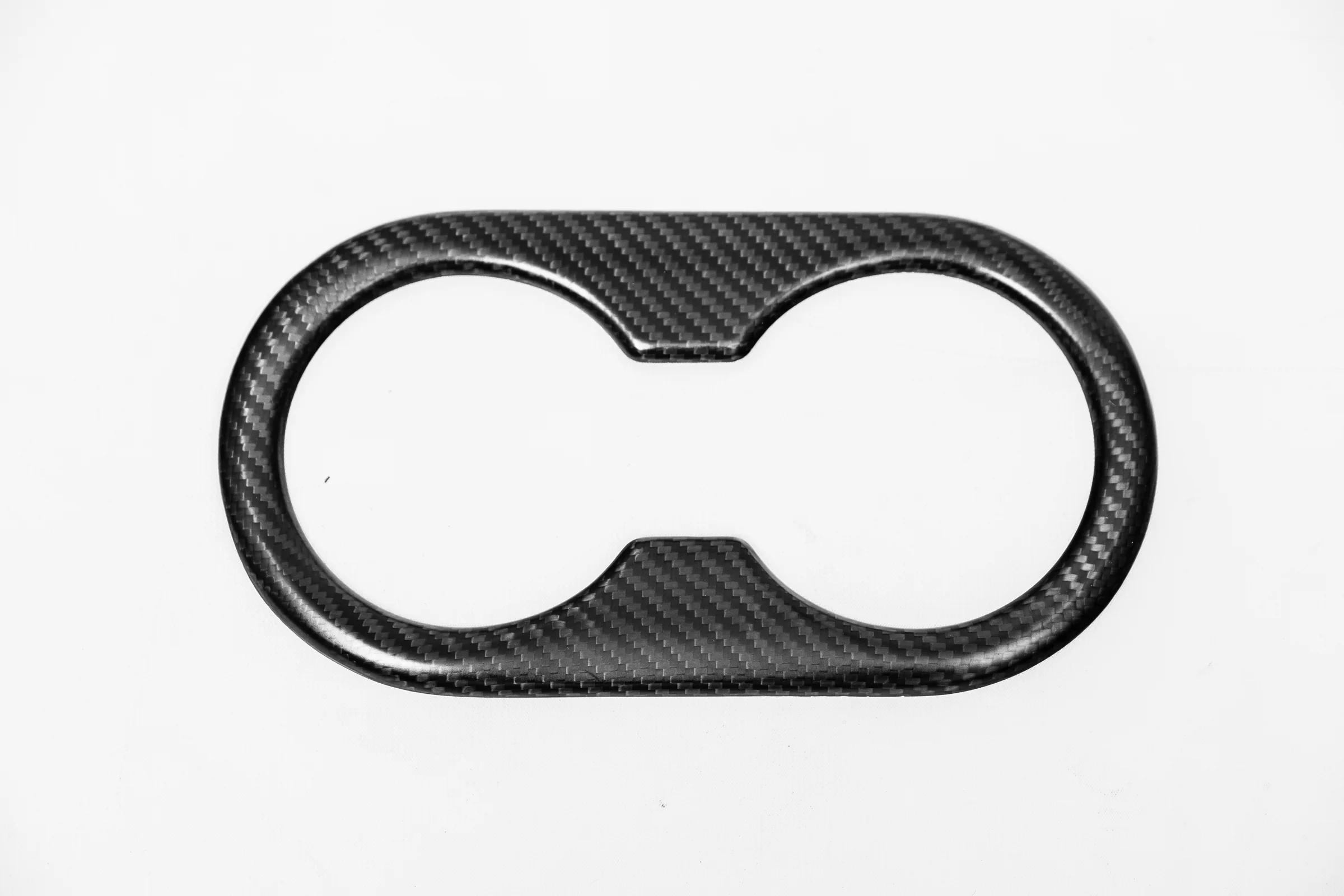 Tesla Model 3 Genuine Carbon Fiber Backseat Cup Holders Cover - Image 5
