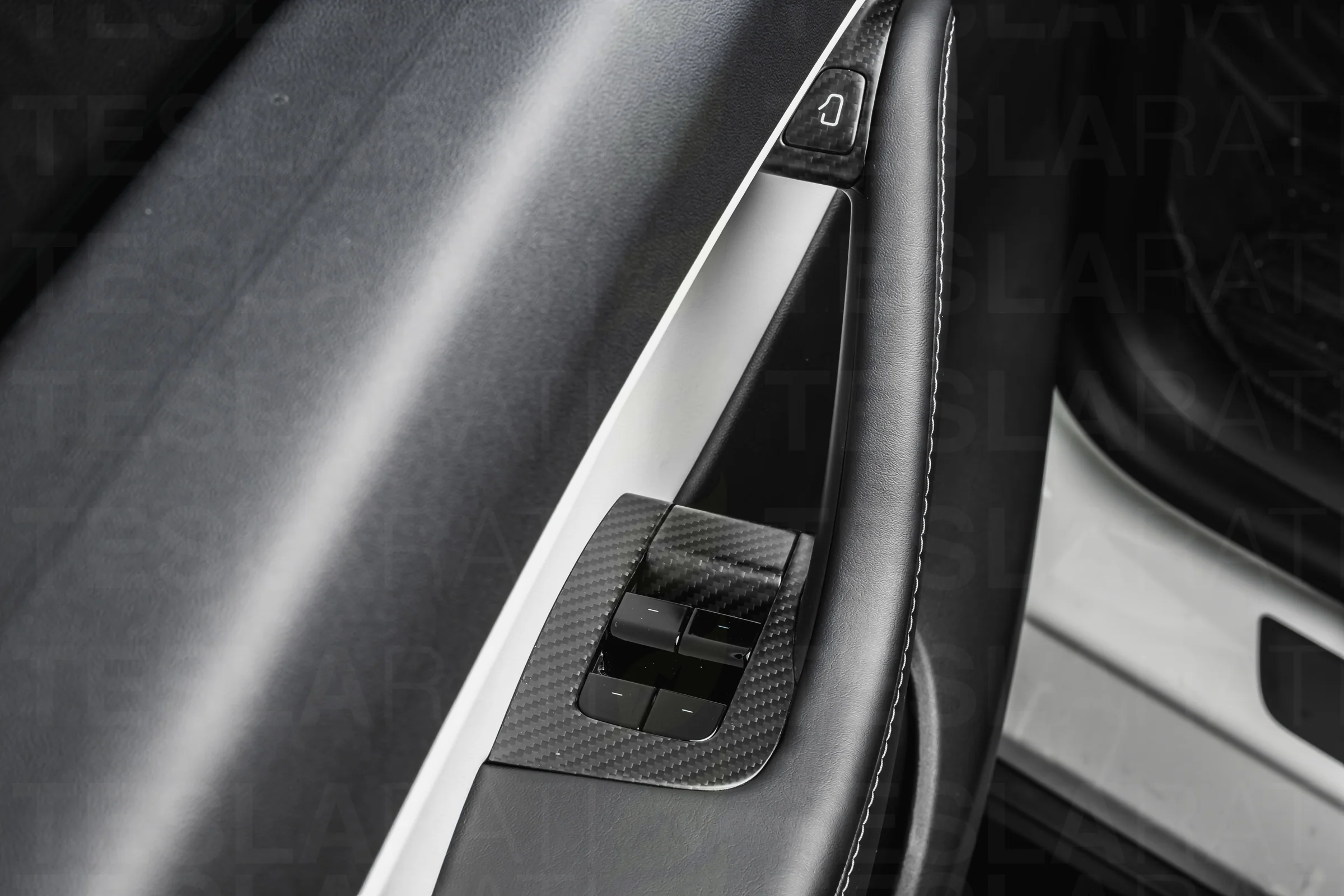 Tesla Model Y Genuine Carbon Fiber Door/Window Switch Panel Covers