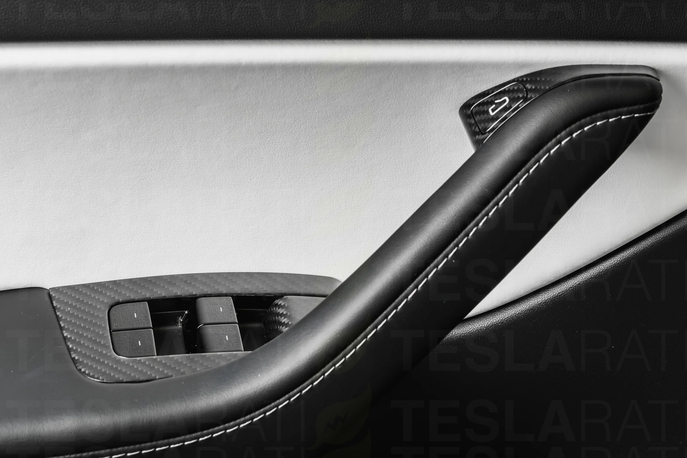 Tesla Model Y Genuine Carbon Fiber Door/Window Switch Panel Covers - Image 7