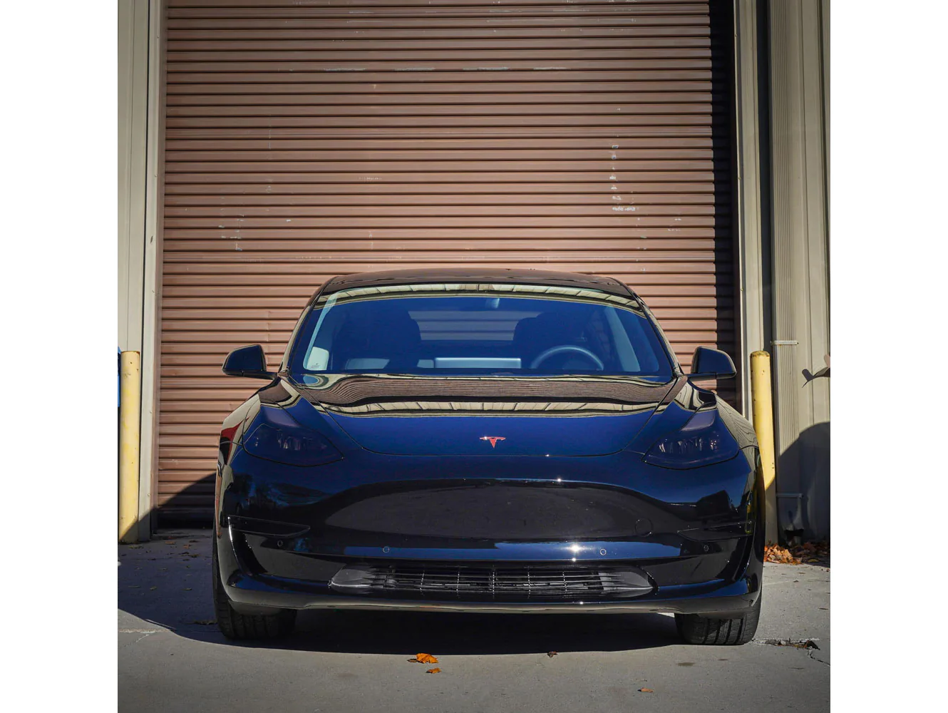 Tesla Model Y PPF Tinted Headlight Protection - Image 5