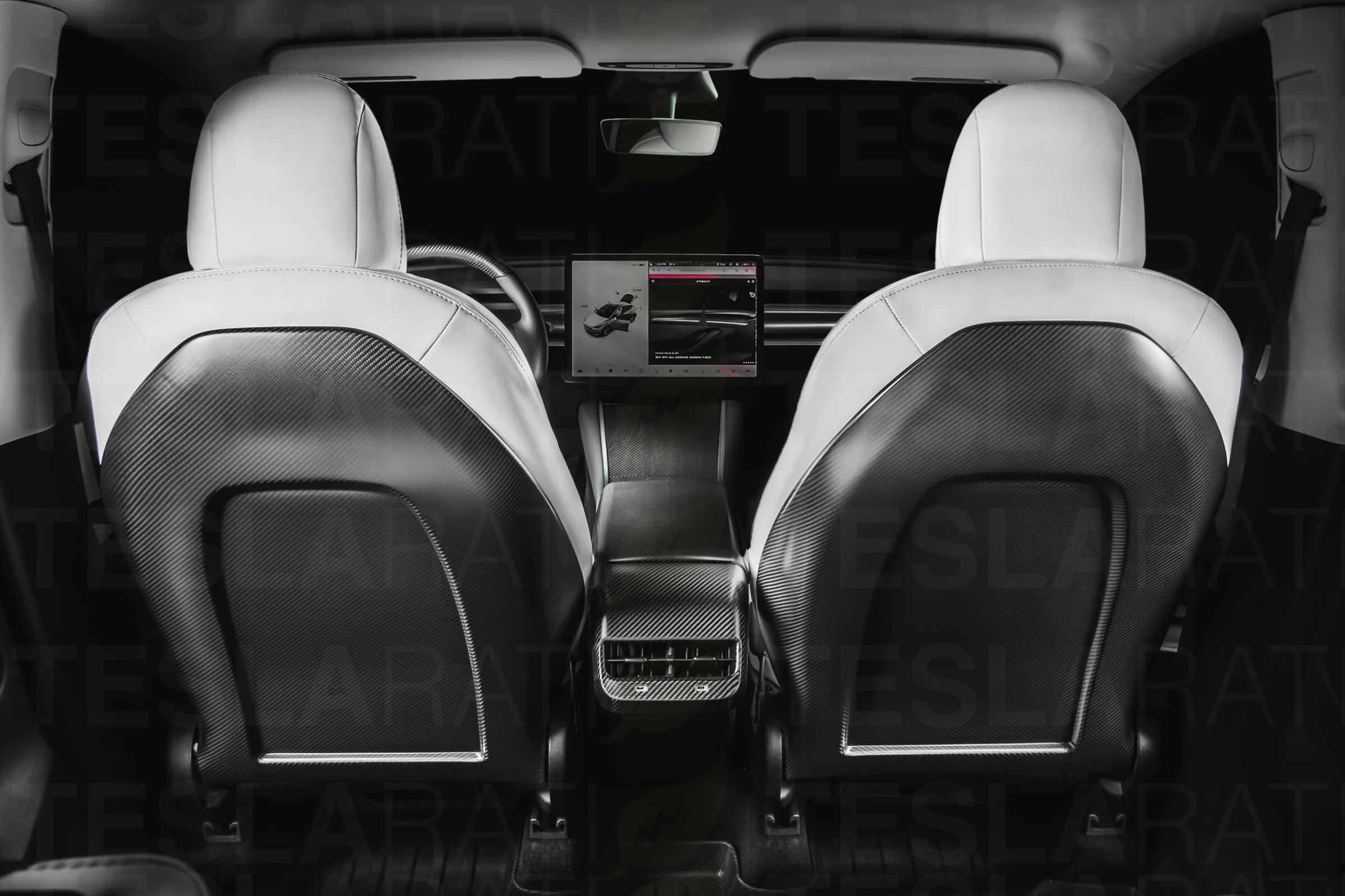 Tesla Model Y Premium Real Carbon Fiber Full Interior Bundle - Image 26