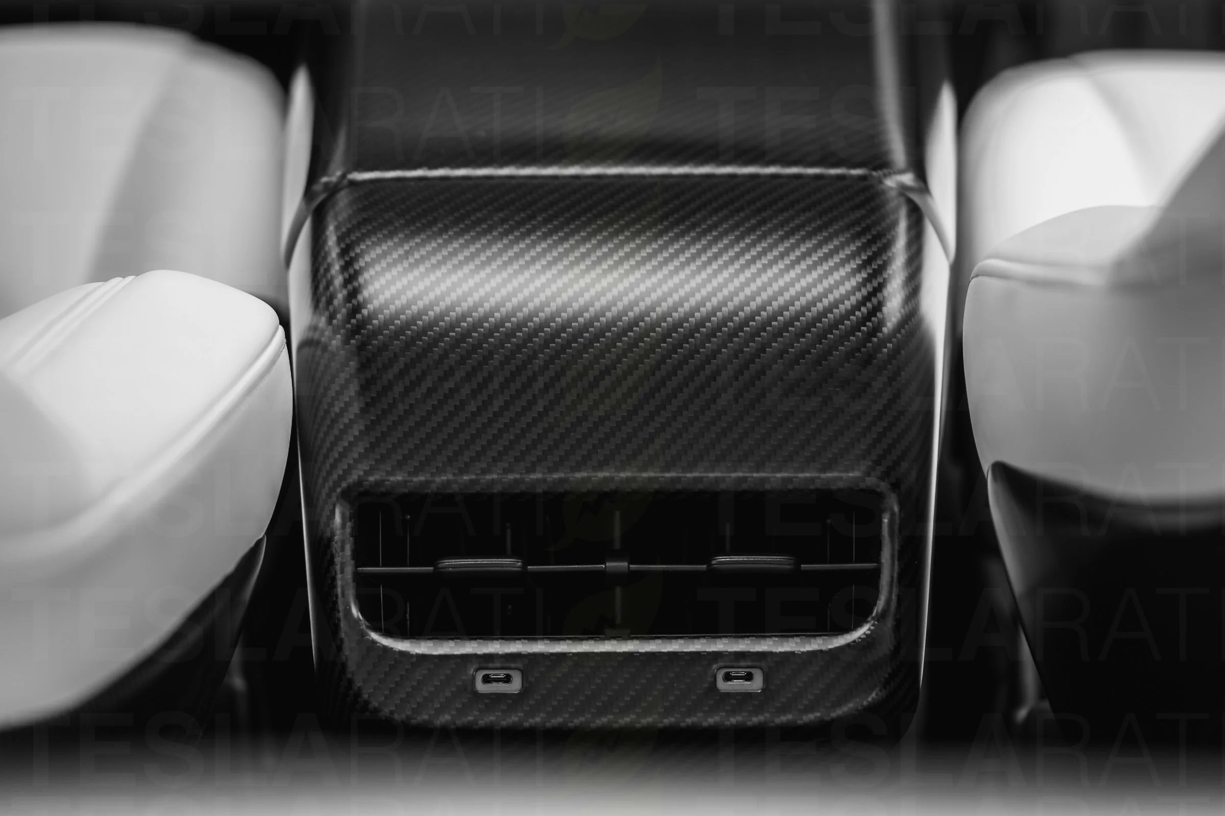 Tesla Model 3 Genuine Carbon Fiber Armrest Cover - Image 10