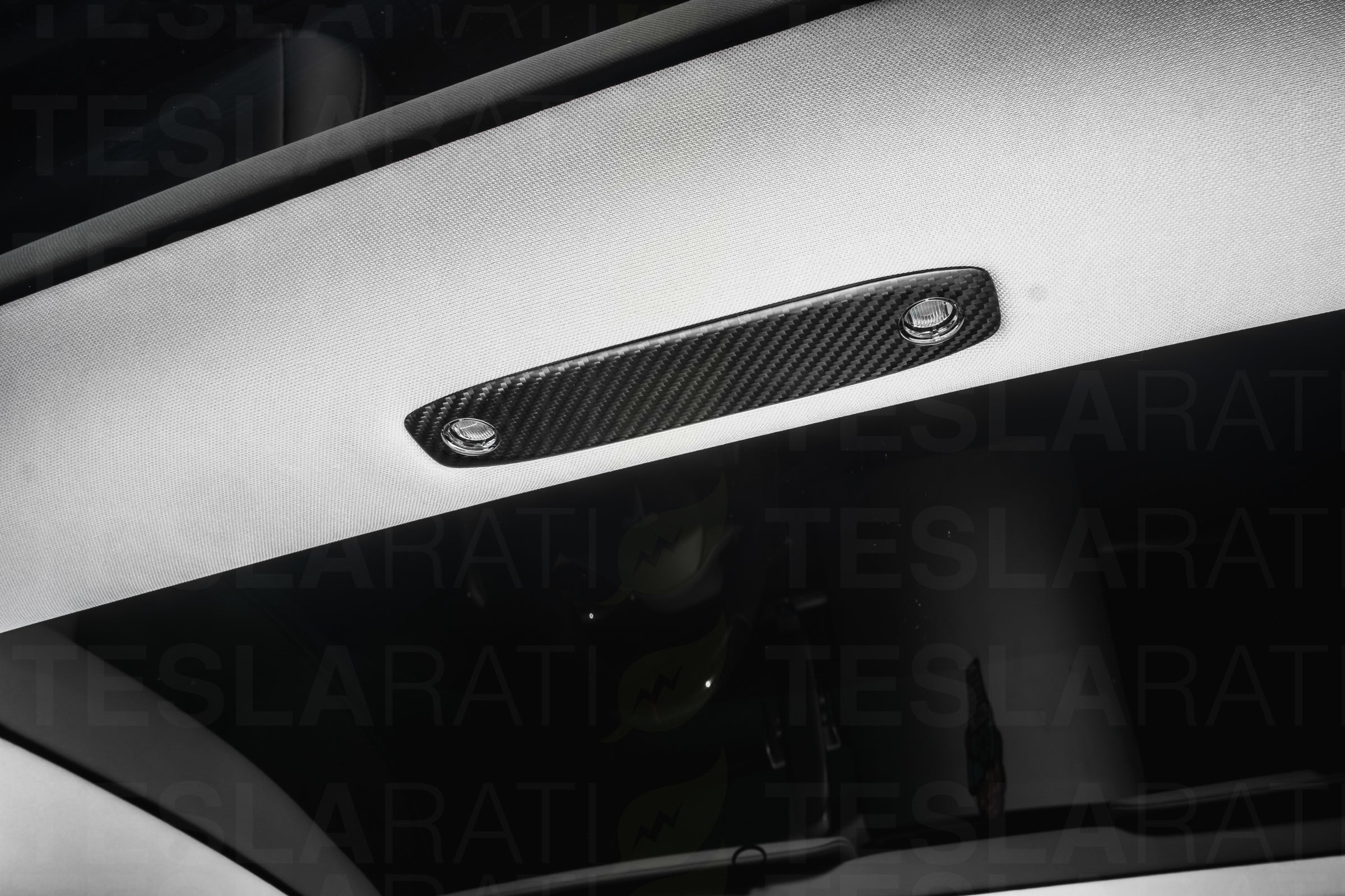 Tesla Model Y Genuine Carbon Fiber Dome Light Cover Only - Image 9