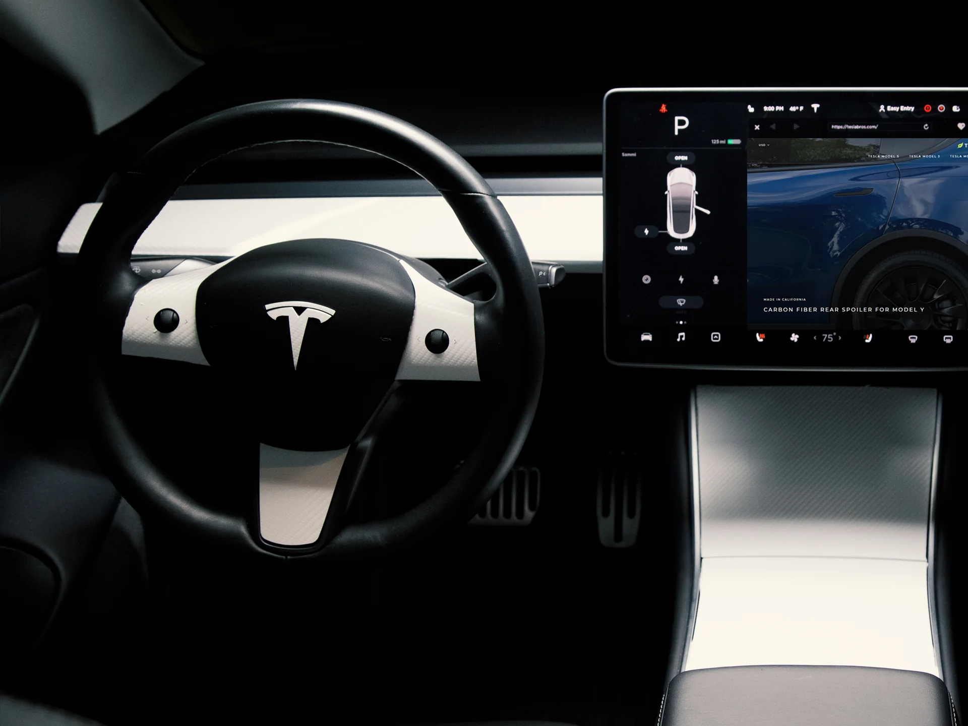 Tesla Model 3 & Y Interior Vinyl Wrap (Full Kit) - Image 10